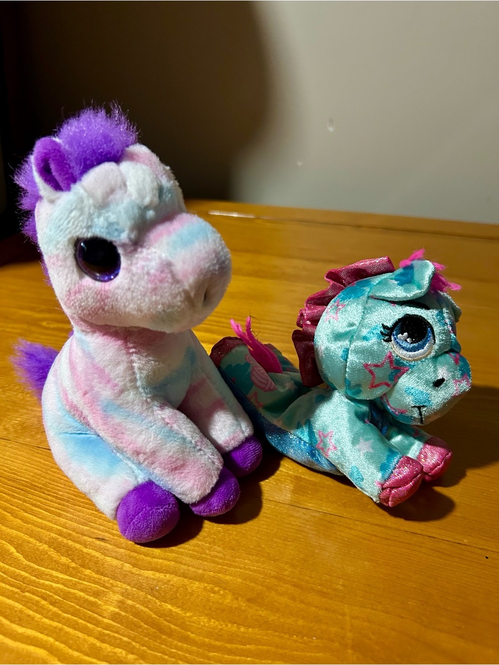 (3/$10) Plush Unicorn Toy - Pink, Purple & Teal Soft Stuffed Animal